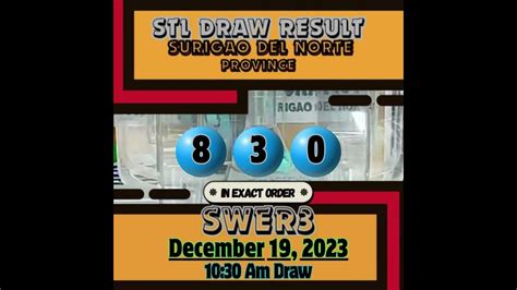 surigao stl result today